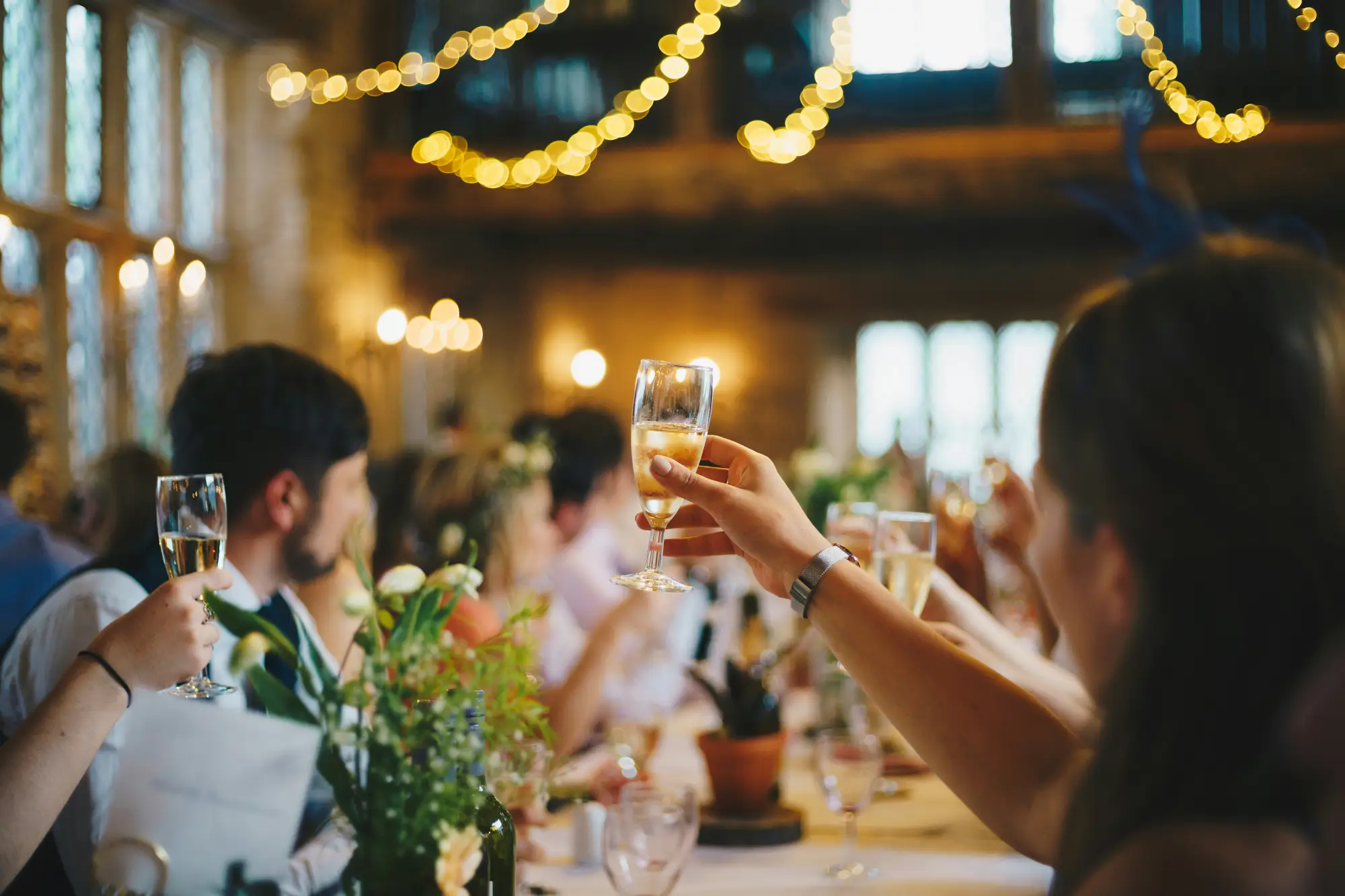 Ceremonia de boda con decoración elegante
